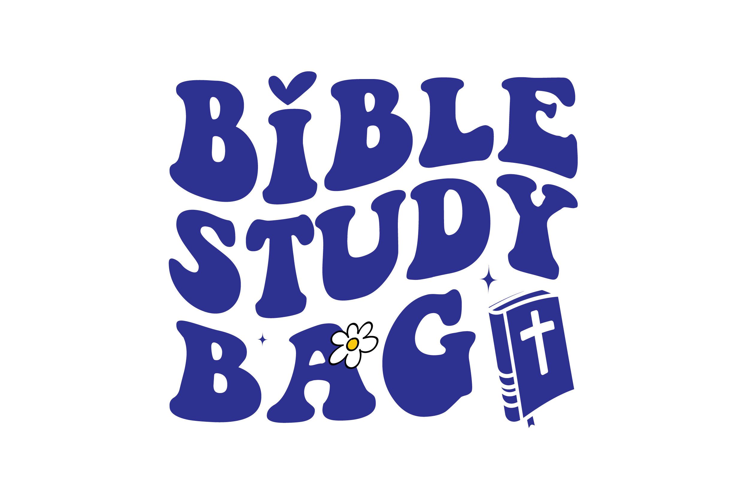 Bible Study Bag, Bible Motivational SVG